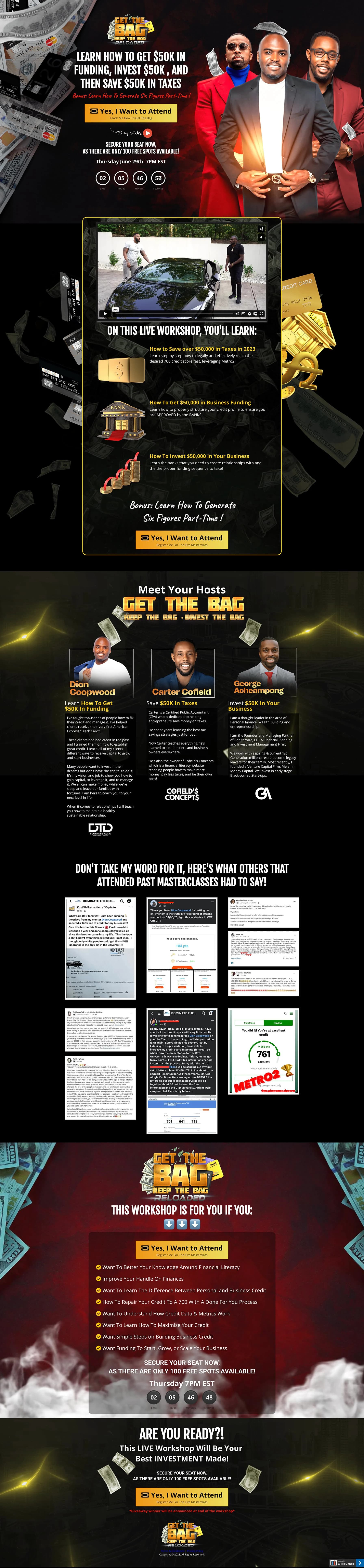 Appointment Funnel for business funnel — full page screenshot