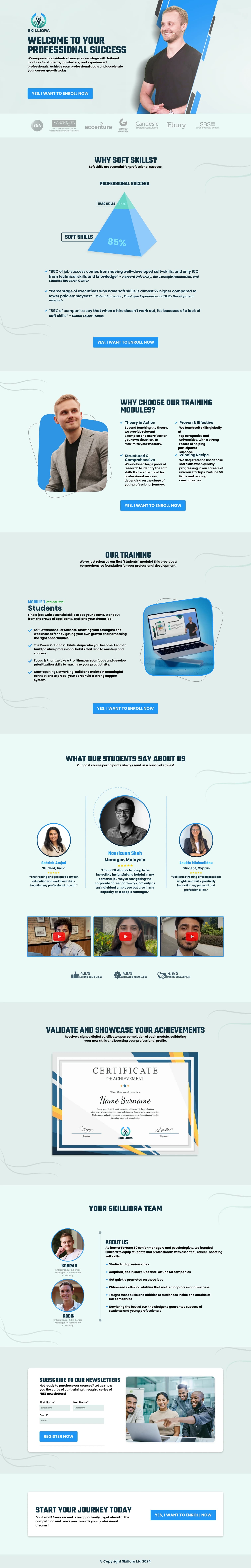 Course Funnel — full page screenshot