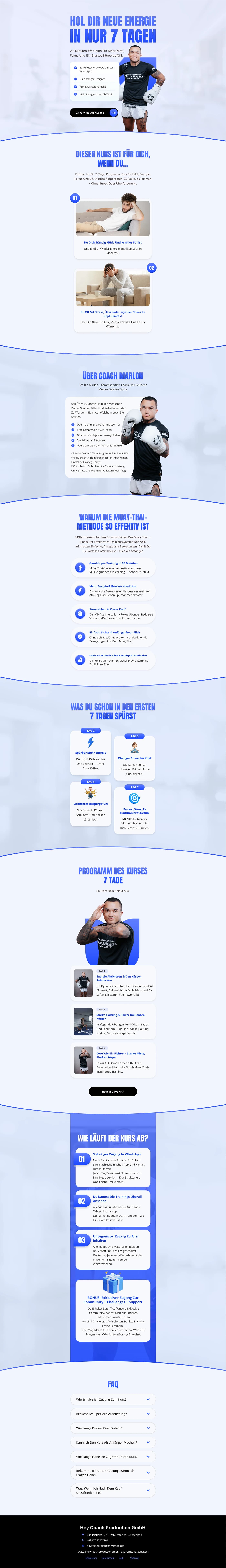 Fitness Challenge Sales Funnel — full page screenshot