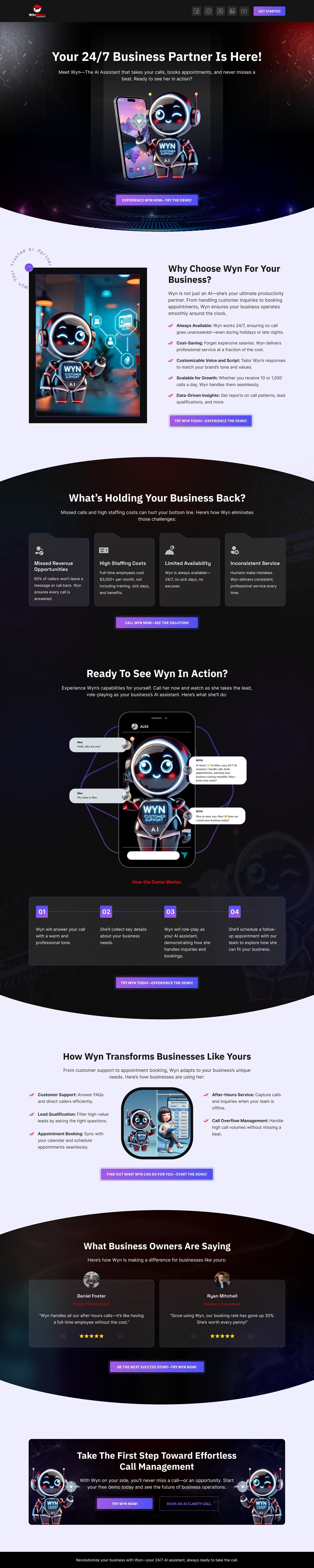 GoHighLevel AI Funnel — full page screenshot