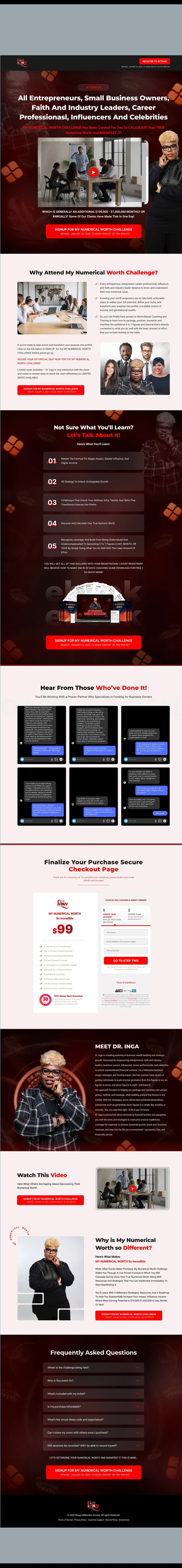 GoHighLevel Sales Funnel for Financial Coach — full page screenshot
