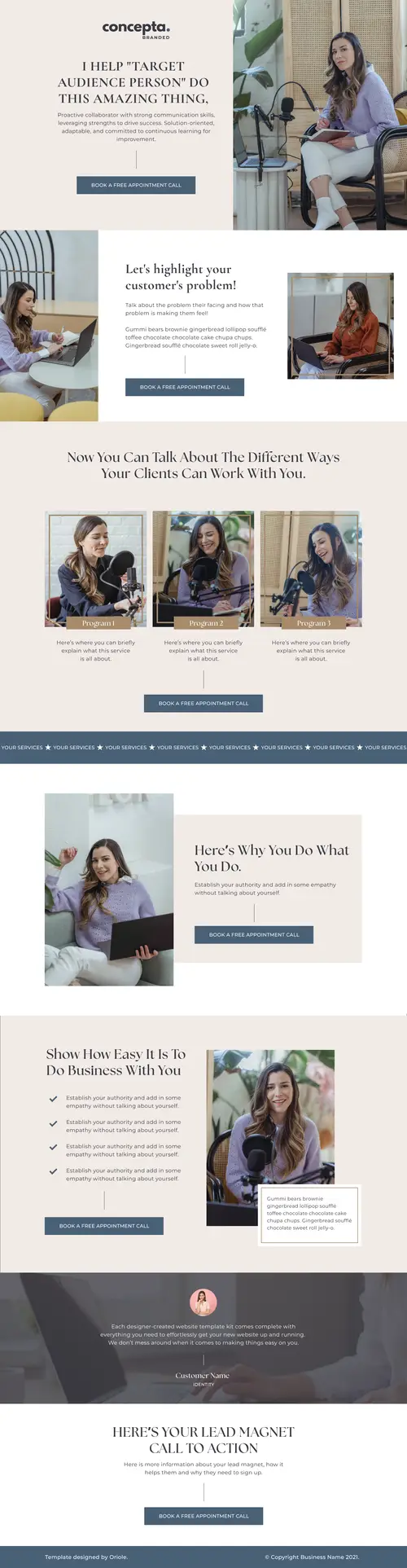 Business Coaching Sales Page — full page screenshot