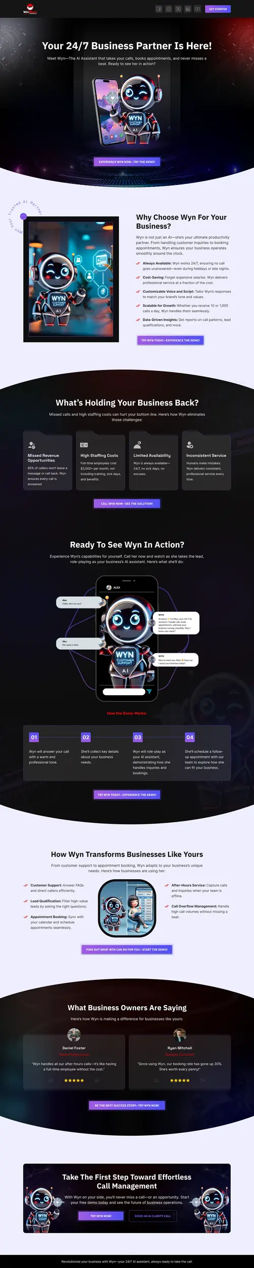 GoHighLevel AI Funnel — full page screenshot