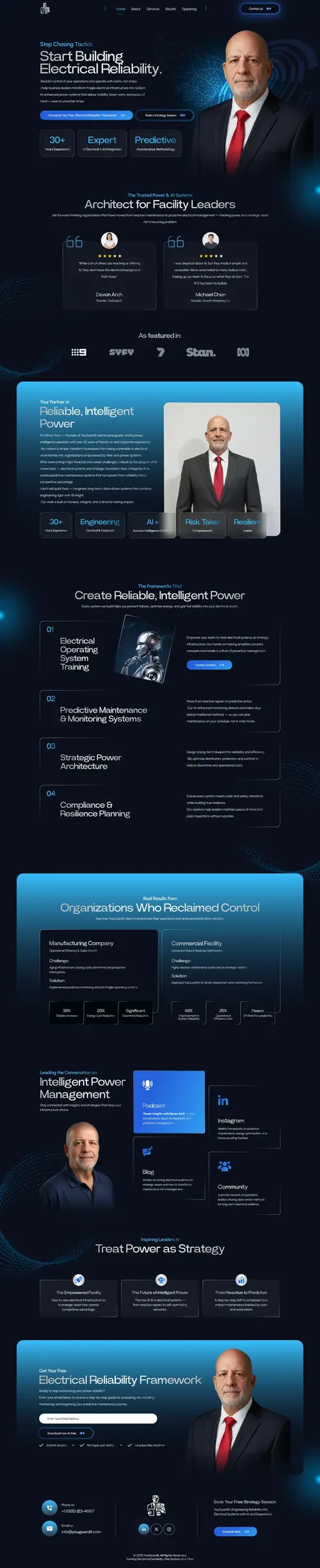 High-Converting Funnel for Industrial Consulting — full page screenshot