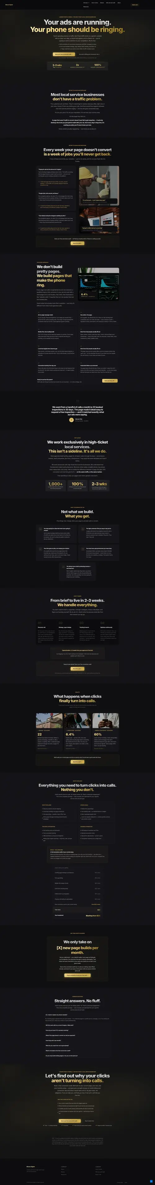 High-Ticket Local Service Funnel — full page screenshot