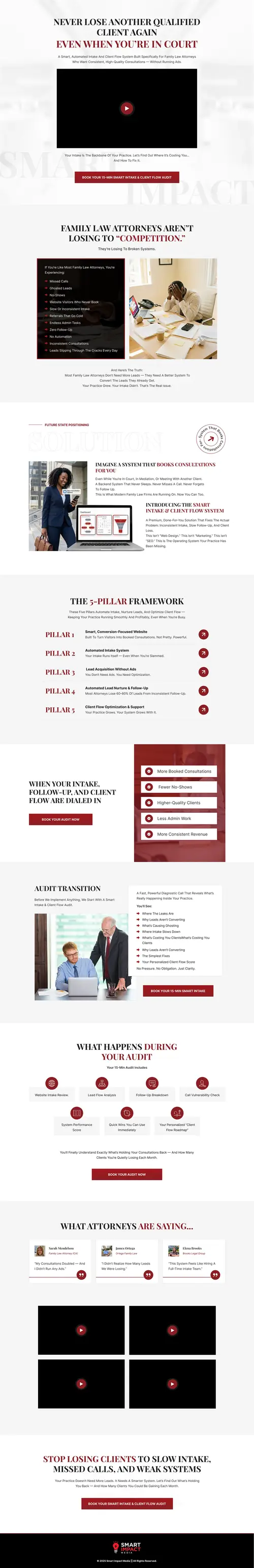 Law Firm Consultation Funnel for Client Acquisition — full page screenshot