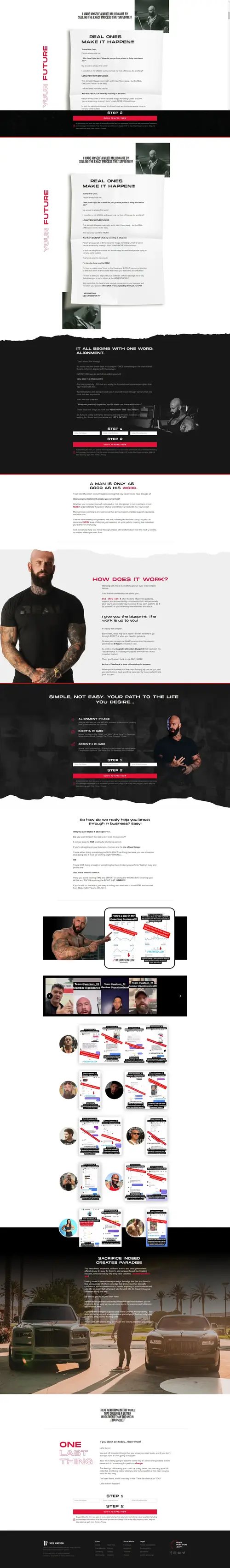 ONLINE COACHES & ASPIRING COACHES — full page screenshot